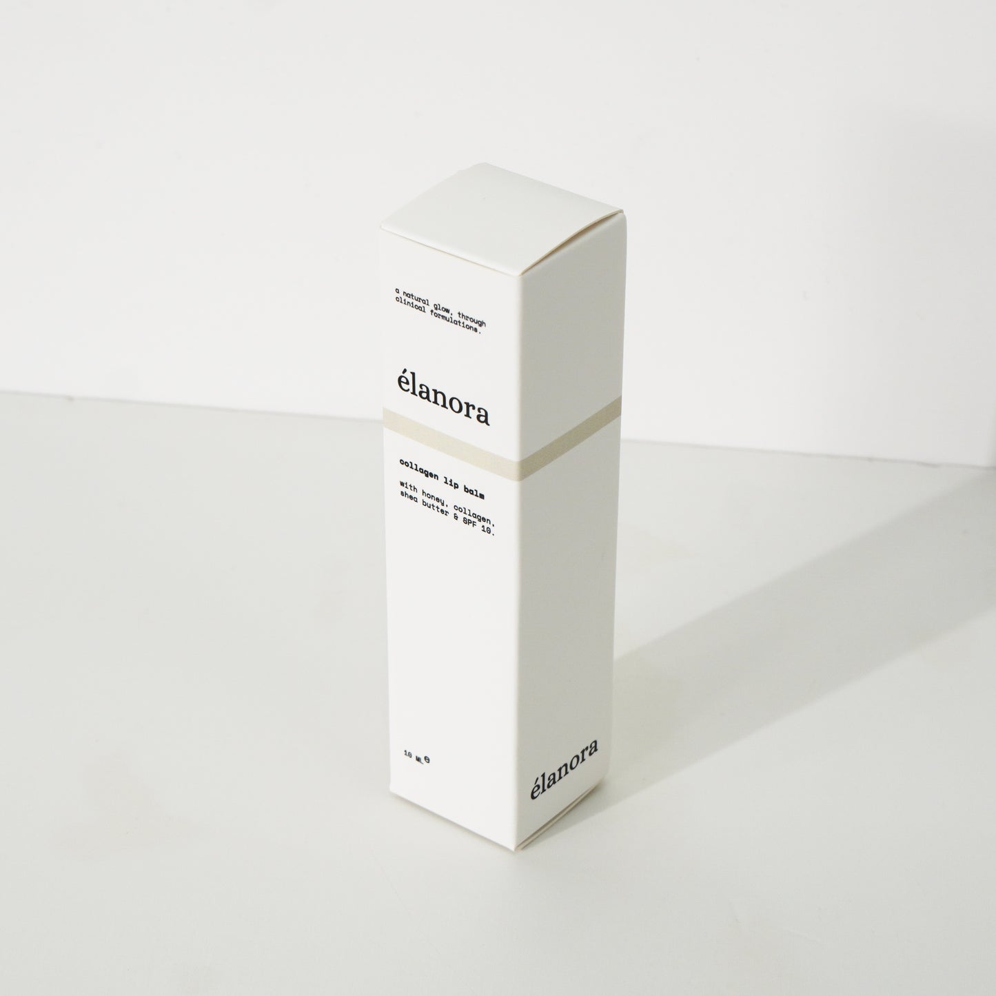 collagen lip balm with honey, shea butter and SPF