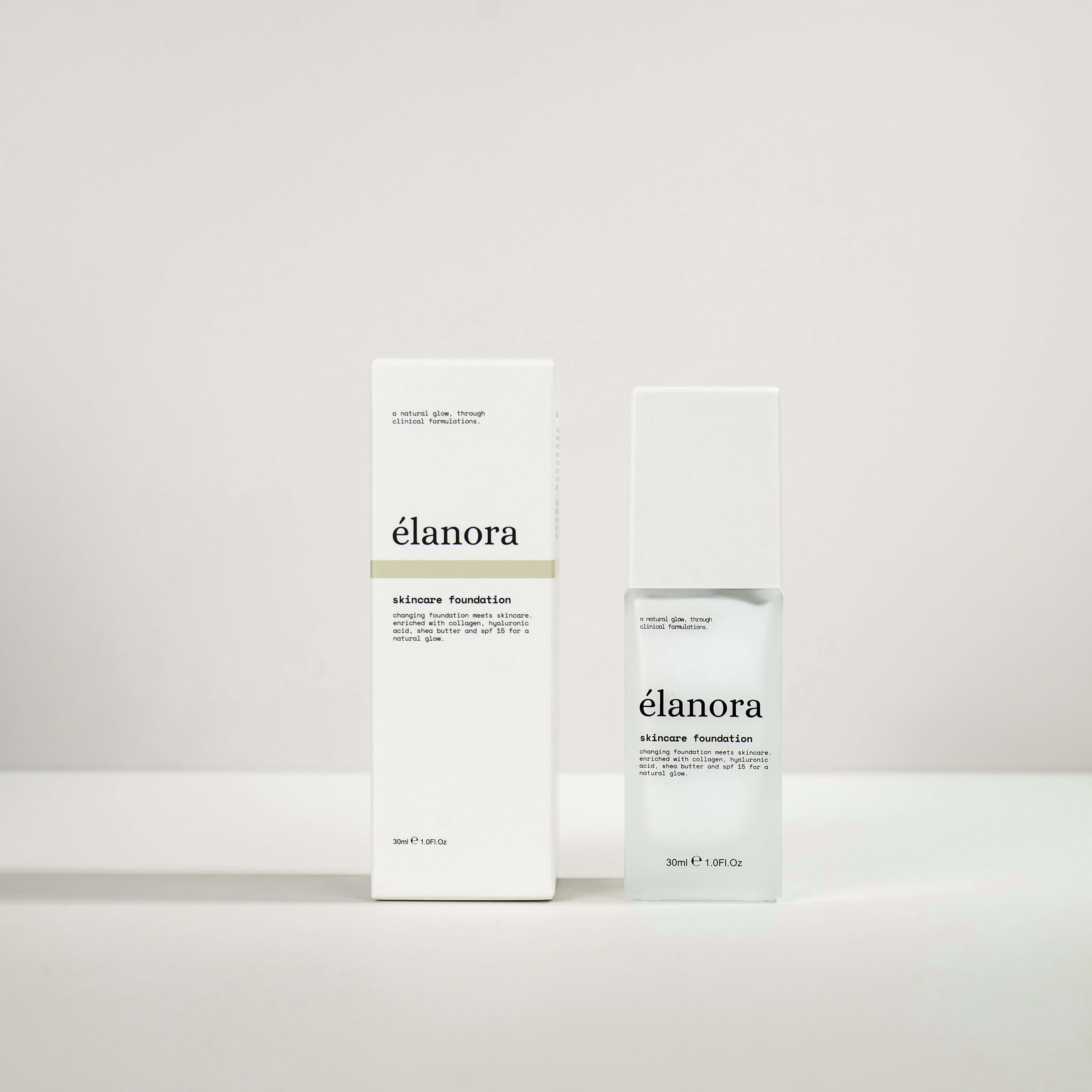 skincare foundation with collagen & spf